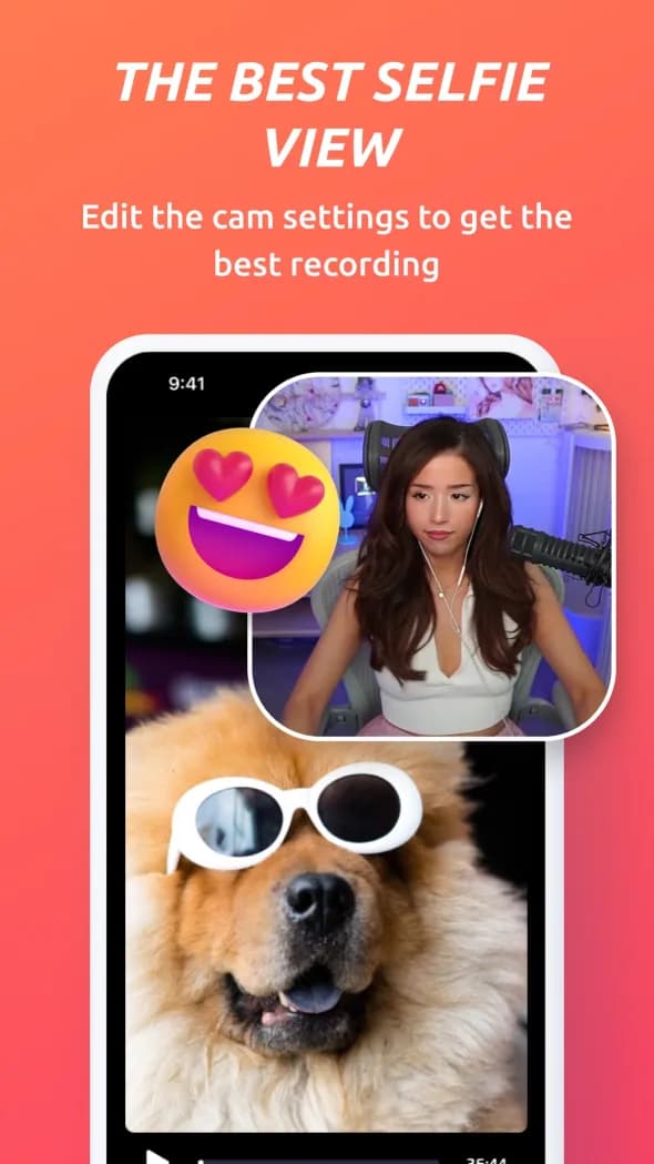 Your face cam over any clip you record